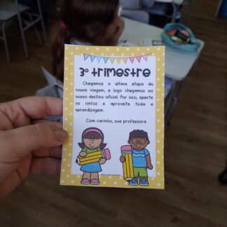 Mensagem Entrada 3º Trimestre