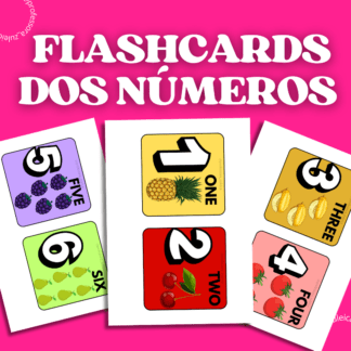 FLASHCARDS DOS NÚMEROS EM INGLÊS