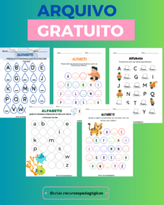 Atividades Sequência do alfabeto