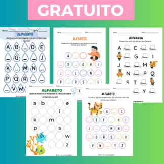 Atividades Sequência do alfabeto