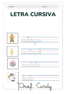Atividades – A Bela e A Fera