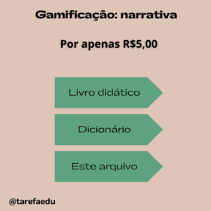 Gamificação: texto narrativo
