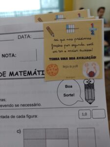 Mensagem motivacional para avaliação
