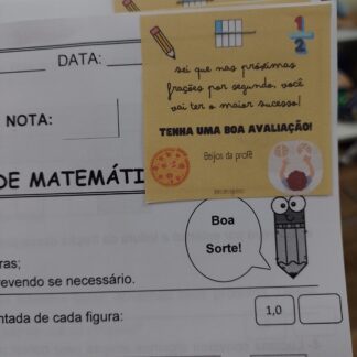 Mensagem motivacional para avaliação
