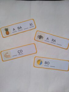 Fichas complete a sílaba