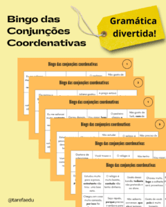 Bingo das Conjunções Coordenativas