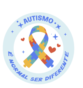 Símbolo Autismo para adesivo, crachá – diversos