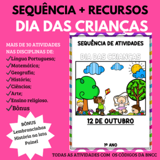 Sequência de atividades dia das crianças + recursos