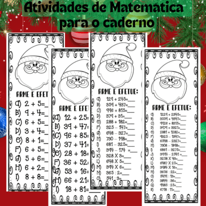 Atividades Português e Matemática Natal 1º ano ao 5º ano - Image 14