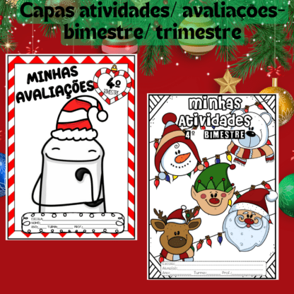 Atividades Português e Matemática Natal 1º ano ao 5º ano - Image 3