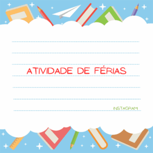 Atividade de férias – instagram