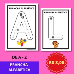 PRANCHA ALFABÉTICA ILUSTRADA