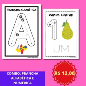 PRANCHAS ALFABÉTICA E NUMÉRICA