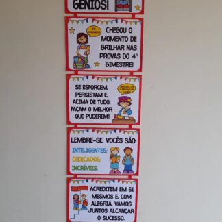 Placa de incentivo as provas