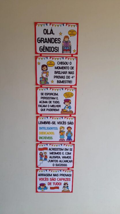 Placa de incentivo as provas