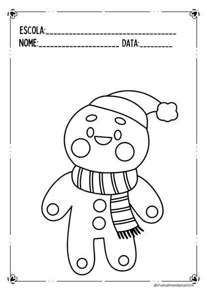 DESENHOS TEMA NATAL PARA COLORIR - Image 3