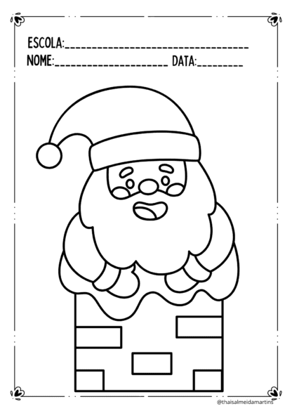DESENHOS TEMA NATAL PARA COLORIR - Image 2