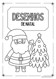 DESENHOS TEMA NATAL PARA COLORIR