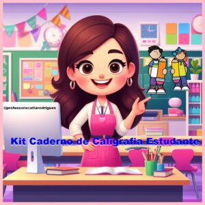 Kit caderno Cursivo Estudante