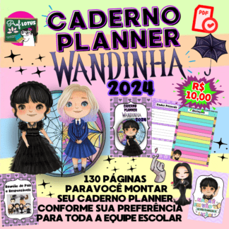 CADERNO PLANNER WANDINHA