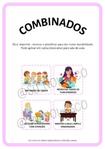 COMBINADOS DA TURMA