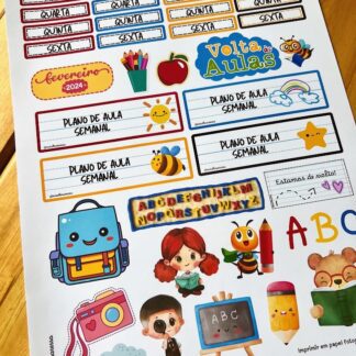 KIT ADESIVOS PLANO DE AULA + INCENTIVOS