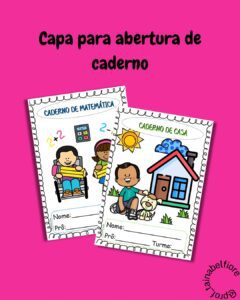 Capas para abertura de caderno