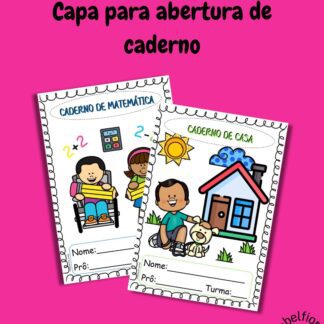 Capas para abertura de caderno
