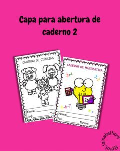 Capas para abertura de caderno 2