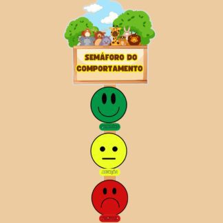 Semáforo do comportamento temático do safari