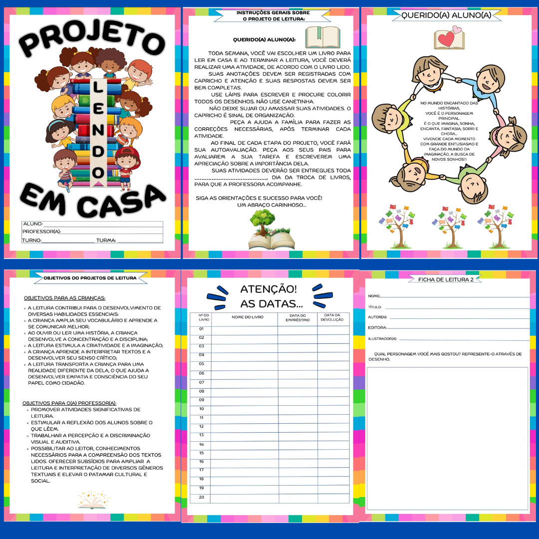 PROJETO DE LEITURA "LENDO EM CASA" - Imagem 4
