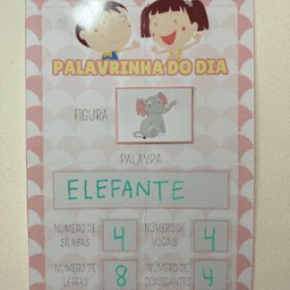 Cartaz Palavrinha do Dia