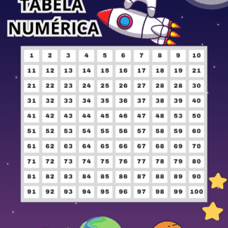 TABELA NUMÉRICA ASTRONAUTA
