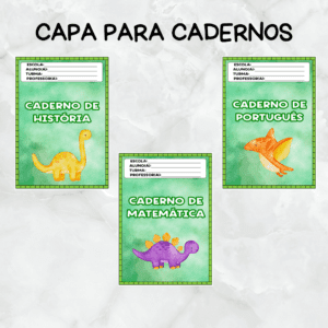 Capas de caderno 🦖 🦕