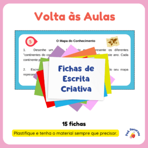 Fichas de escrita criativa – Volta às aulas