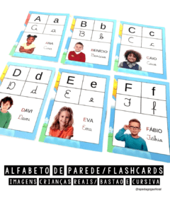 ALFABETO DE PAREDE INCLUSIVO – TEMA CRIANÇAS –