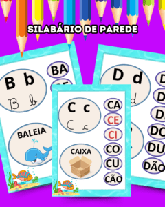 Silabário parede volta as aulas