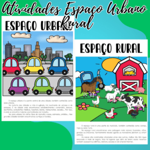 Espaço urbano e rural atividades