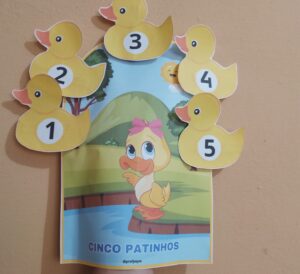 Kit cinco patinhos