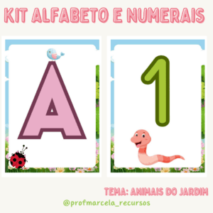 Kit alfabeto e numerais