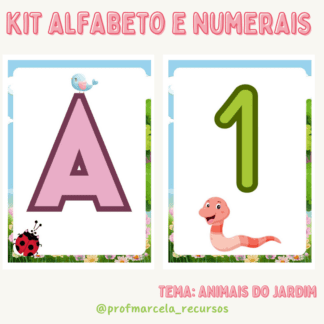 Kit alfabeto e numerais