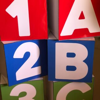 MOLDE CAIXA CUBO ABC E 123
