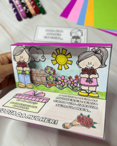 Cartão Dia da Mulher – Jardim 3D