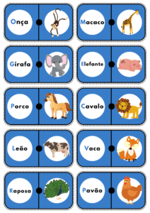 Jogo: Dominó dos Animais