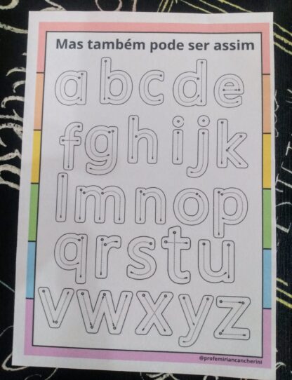 Alfabeto pontilhado - letras de imprensa maiúsculas e minúsculas - Image 3