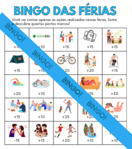 Bingo das Férias – diagnóstico de escrita