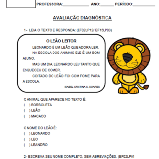 AVALIAÇÃO DIAGNÓSTICA - 2º ANO