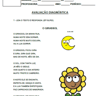 AVALIAÇÃO DIAGNÓSTICA - 3º ANO