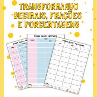 Transformando decimais, frações e porcentagens