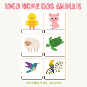 Jogo nome dos animais
